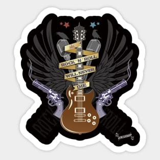 Rock 'N' Roll -  Never Die Sticker